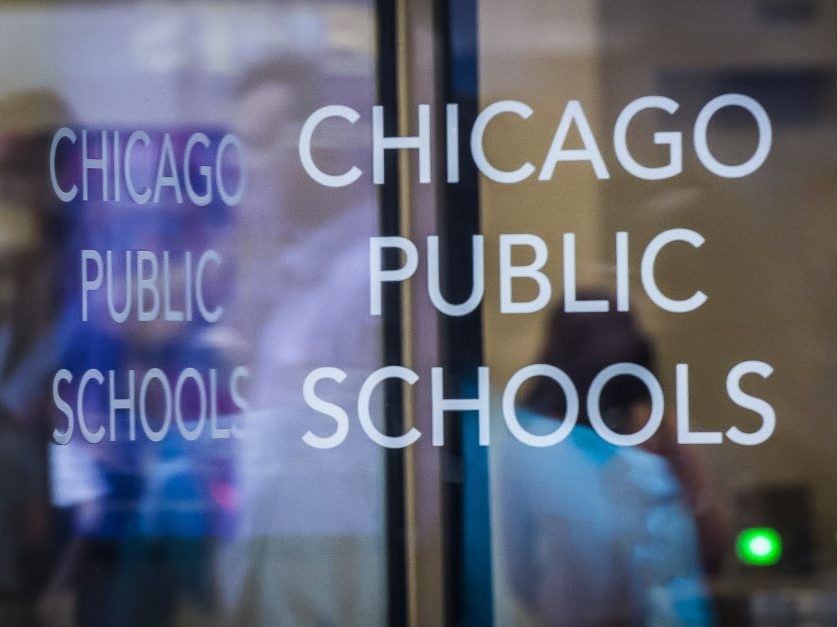 Door saying Chicago Public Schools