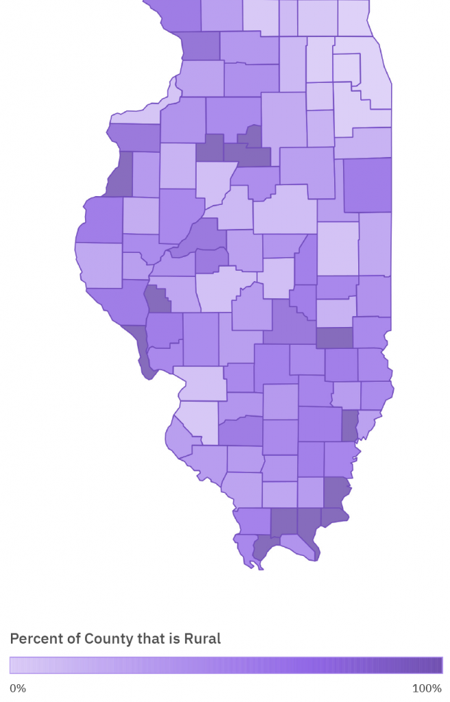 Percent Rurality by County